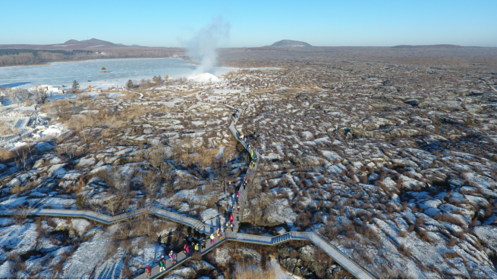 冰天雪地里感受徒步乐趣 2020徒步中国·全国徒步大会（五大连池风景区站）闭幕